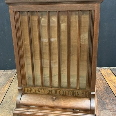 J&P Coats Spool Cotton Store Display Cabinet