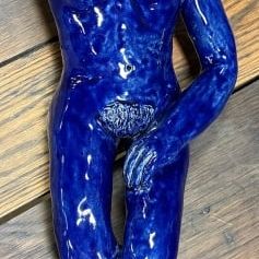 Vintage MCM Nude Woman Pottery Art Sculpture