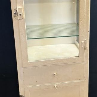 Antique Vintage Art Deco 20s 30s Medical Cabinet