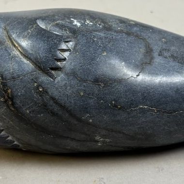 Inuit Soapstone Seal Carving