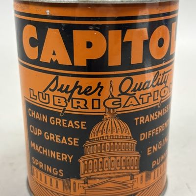 Capitol Super Lubrication 1LB Metal Grease Can EX+