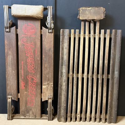 Pair Antique 20s 30s Car Jeepers Creeper