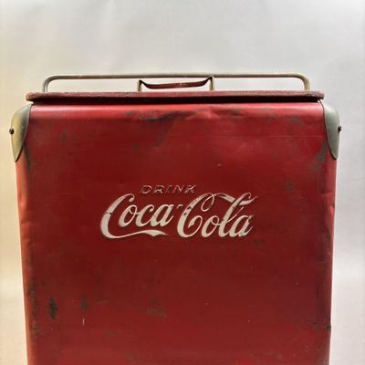 Vintage 1950s Coca-Cola Ice Box Chest Cooler