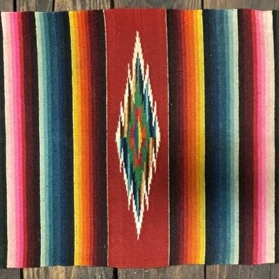 Antique Mexican American Indian Saddke Blanket
