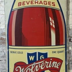 WGA Wolverine Big 10 Beverages SST Painted Sign