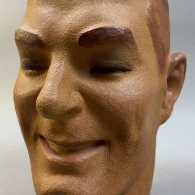 Antique Amazing Male Mannequin Store Display Head