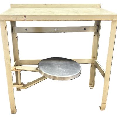 Vintage Swivel Chair Prison Desk Table Ca. 1960s