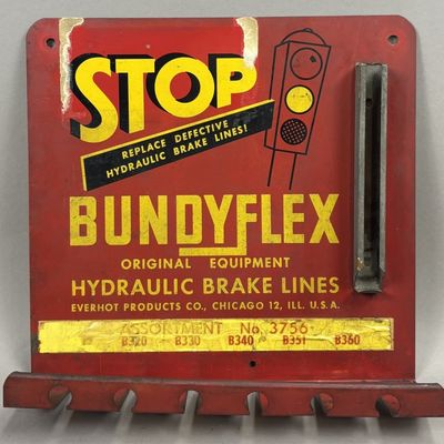 STOP Bundyflex Hydrauilic Brake Lines Store Disply