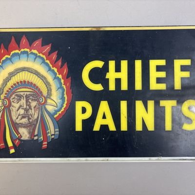 Chief Paints The Ohio Advertising Co Lighted Sign