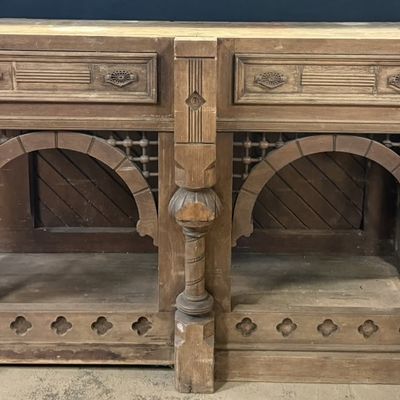 Victorian Era Built In Dining Room Buffet Cabinet