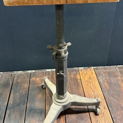 Antique Cast Iron Adjustable Typewriter Cart