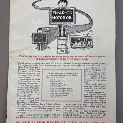 March 1930 En-Ar-Co Booster Vol 1 Newsletter
