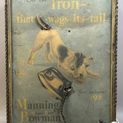 Manning Bowman Means Best Iron Tail Wags Sign