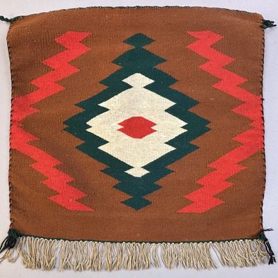 Antique Navajo Germantown Childs Saddle Blanket