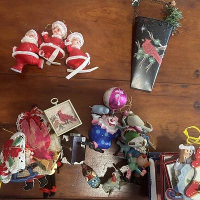 Sale Photo Thumbnail #144: Vintage Novelty Christmas Ornaments