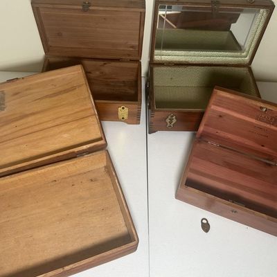 Sale Photo Thumbnail #134: Vintage Wooden Jewelry Boxes