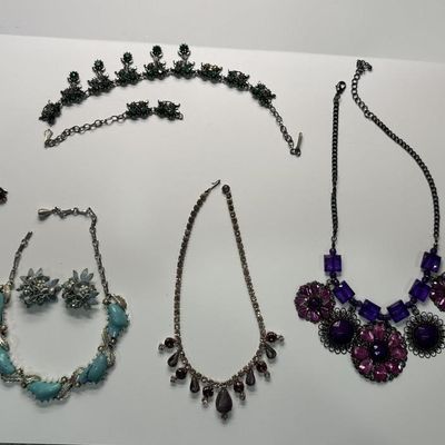 Vintage Rhinestone & Enamel Jewelry Collection;