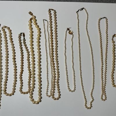 Vintage Faux Pearl Necklaces