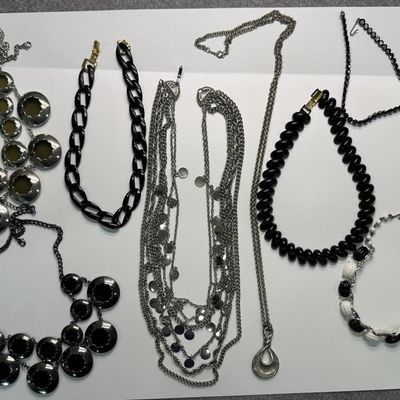 Vintage Designer & Black-Tone Statement Necklaces