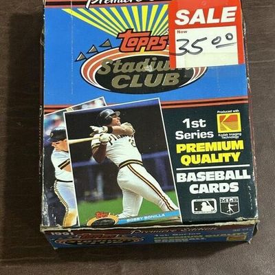 Sale Photo Thumbnail #214: 1991 Topps Stadium Club Baseball Box