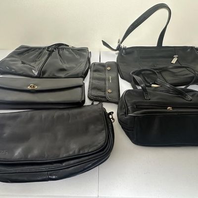 Black Leather & Patent Handbags