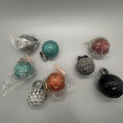 Rhinestone Disco Ball & Sphere Stretch Ring