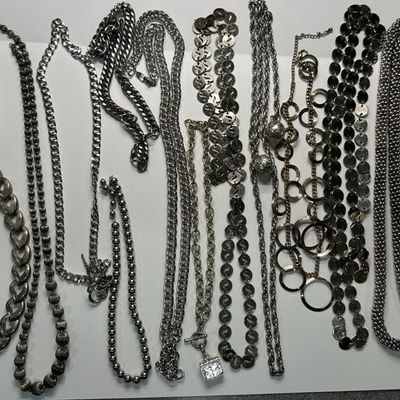 Vintage & Modern Silver-Tone Statement Necklaces