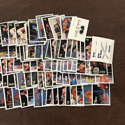 Sale Photo Thumbnail #160: Vintage WWF Superstars Wrestling 50+ Card Lot
