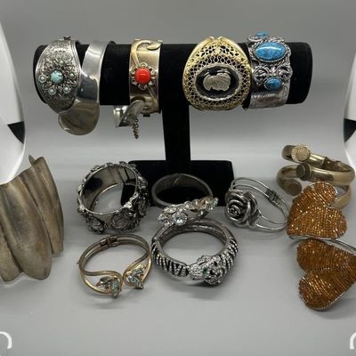 Assorted Statement Cuff & Bangle Bracelets