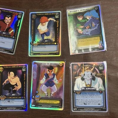 Sale Photo Thumbnail #175: 2003 Score Yu Yu Hakusho TCG Foil Card Lot of 6