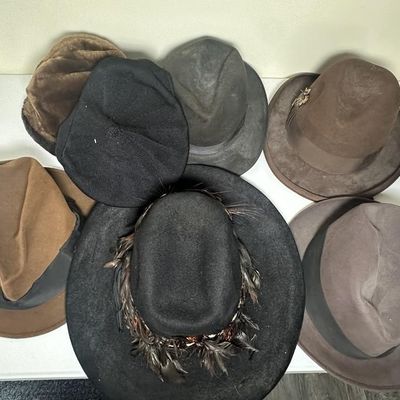 Vintage Men’s Felt Fedora Hats