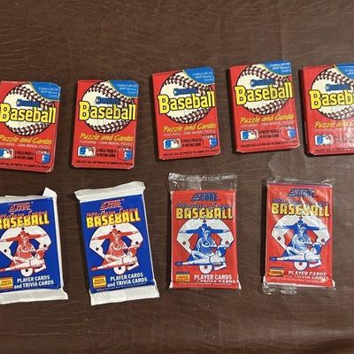 Sale Photo Thumbnail #208: 1988 Donruss & 1989 Score Baseball Sealed Packs