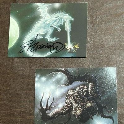 Sale Photo Thumbnail #174: 1994 Dragons of Space Ed Beard Jr. Card Lot of 2