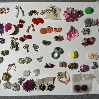 Vintage Clip-On & Screw-Back Earrings Collection