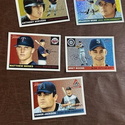 Sale Photo Thumbnail #191: 2004 Topps Heritage Baseball Card Lot of 5