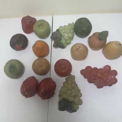 Sale Photo Thumbnail #136: Vintage Molded Wax Decorative Fruit Candles