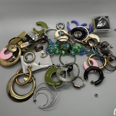Vintage Hoop Earring Lot