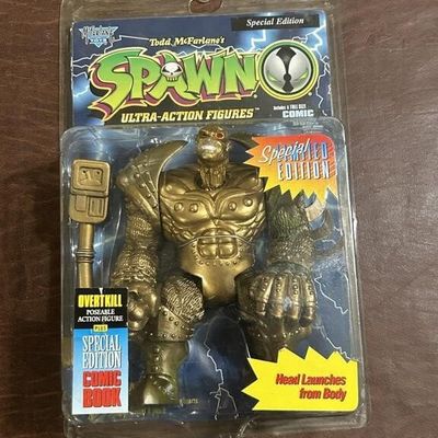 Sale Photo Thumbnail #225: Vintage Spawn Bronze Overtkill Action Figure