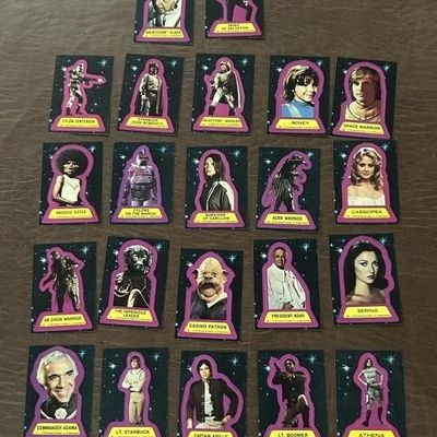 Sale Photo Thumbnail #153: 1978 Topps Battlestar Galactica Sticker Set of 20