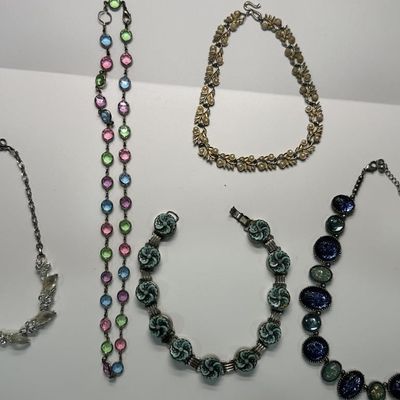 Vintage Mid-Century & Art Glass Jewelry Lot