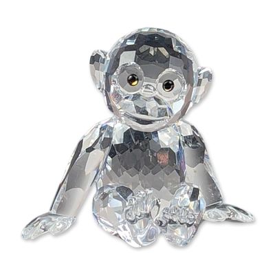 Swarovski Silver Crystal Chimpanzee Figurine