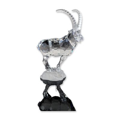 Swarovski Silver Crystal Ibex Figurine