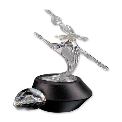 Swarovski 2004 SCS Annual Edition Anna Crystal Figurine w/ Plaque, Stand & COA