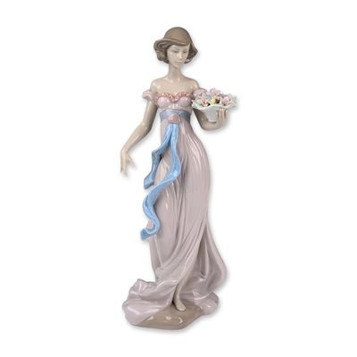 Lladro Glazed Porcelain Figurine, Spring Flirtation 01006365