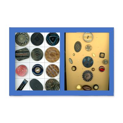 A SELECTION OF OLD CELLULOID BUTTONS