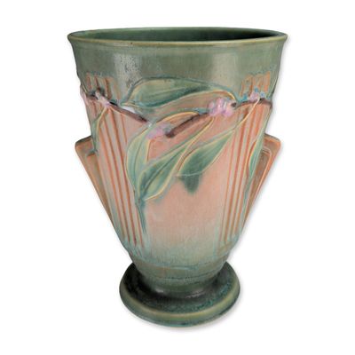Style of Roseville Laurel Matte Glaze Pottery Vase