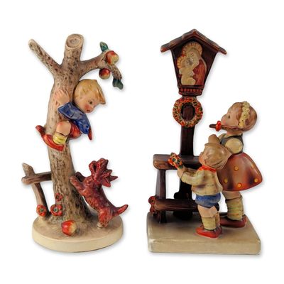 2pc Goebel Hummel Figurines, Culprits 56/A and Adoration 23/1