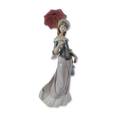 Lladro Porcelain Figurine, Walking 1005003
