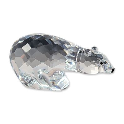 Swarovski Silver Crystal Polar Bear Figurine