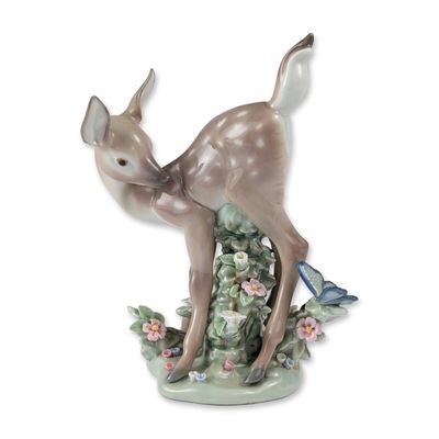 Lladro Glazed Porcelain Hi There! Fawn Figurine1005672